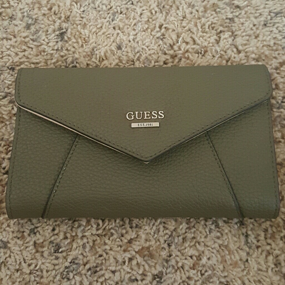 Guess Olive Drab wallet